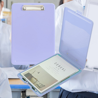 Panneau de rangement pliable en plastique avec Clip à profil bas pour étudiants, enseignants, infirmières et employés