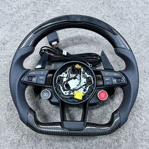 Volant en cuir personnalisé de haute qualité pour Audi A3 A4 A5 A6 A7 A8 C7 S8 R8 RS3 <span class=keywords><strong>RS6</strong></span> B8 B9 S7 RS <span class=keywords><strong>S</strong></span> Line - Product Image 1