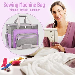 Free Sample Portable Travel <b>Tote</b> <b>Bag</b> Square Embroidery Project Storage Case with Fabric Oxford Metal for Carrying <b>Tools</b> Kits - Product Image 6