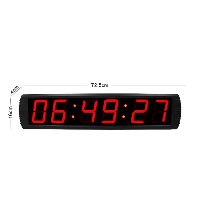 Fast Delivery Wholesale 4 Inch Large Display Home Decor Wall Clock Wall-mounted LED Digital Countdown Timer with Remote Control