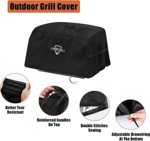 Accepter Logo personnalisé Polyester 12 "D X 20" W X 15 "H Portable Outdoor Small Grill Cover <span class=keywords><strong>Barbecue</strong></span> Cover pour <span class=keywords><strong>Weber</strong></span> Go-Anywhere - Product Image 2