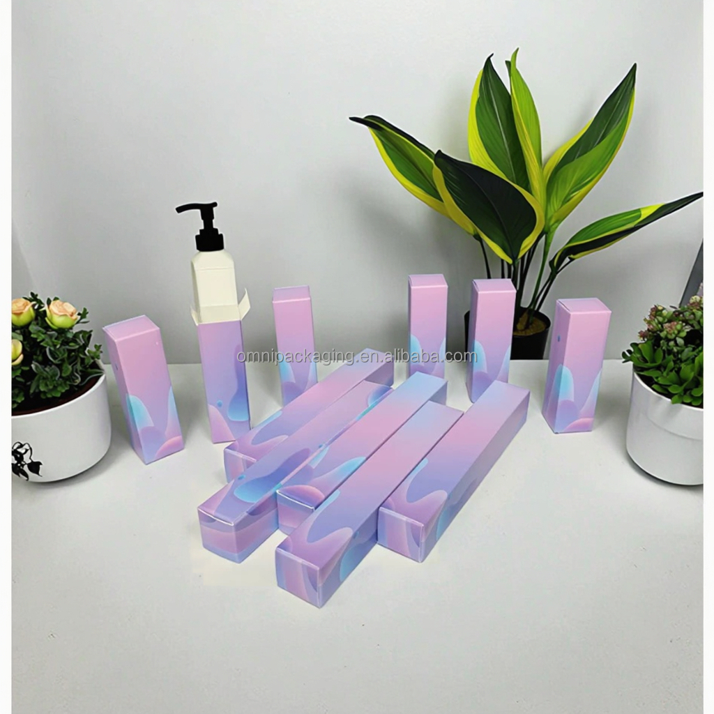 Custom Cosmetic Cardboard Box Printing Mockup Service Paper Boxes for Cosmetics Box Packaging