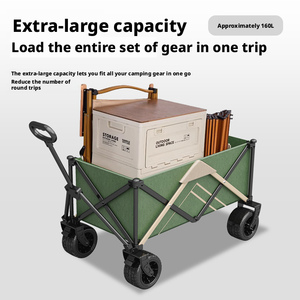 Carrito de Camping Plegable Estilo <span class=keywords><strong>Retráctil</strong></span>, Carrito de Mano Multifuncional para Exteriores, Ideal para Vendedores, Campamentos <span class=keywords><strong>y</strong></span> Picnics - Product Image 3