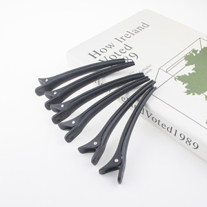 Pinzas de sujeción para peluquería, pinzas de sección, pinzas de <span class=keywords><strong>cocodrilo</strong></span> para peluquero, herramientas de estilismo, accesorios para el cabello, pinzas para el pelo de <span class=keywords><strong>cocodrilo</strong></span> negro - Product Image 2