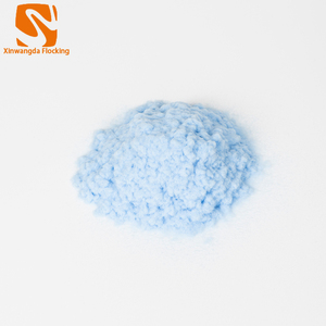 Poudre de flocage en nylon 66 vierge, fibres coupées courtes à deniers fins, matière première de flocage premium pour doublure de boîte à bijoux - Product Image 1
