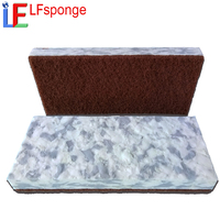Éponge en mélamine combinée avec tampon de serpillière pour le nettoyage des sols, gomme magique, usage domestique et commercial pour carrelage, pierre, sols durs