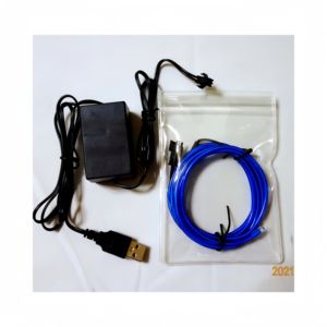 Cable EL Naranja <span class=keywords><strong>PYL</strong></span> de 2.3mm con Conector USB-A, Luz Constante/Intermitente/Apagado, Inversor de 1W-5W para Escenarios Portátiles - Product Image 5