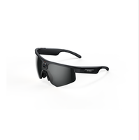 Lunettes de soleil sportives ultra-intelligentes Q02 avec contrôle par application HD 1200P pour la conduite en extérieur, lunettes intelligentes IA avec étui de chargement