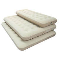 Matelas gonflable léger pour l'extérieur, à vente chaude transfrontalière, matelas gonflable floqué, simple, double, épaissi, lit de camping, parc, usine
