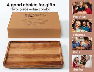 <span class=keywords><strong>Plateau</strong></span> de service en bambou à un niveau de luxe <span class=keywords><strong>Plateau</strong></span> à couverts en bois naturel moderne Laque pour salon Table d'accoudoir en <span class=keywords><strong>PC</strong></span> portable - Product Image 5