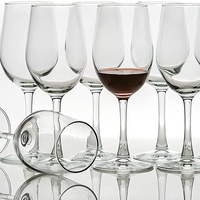 Verre à vin rouge transparent de haute qualité en gros, fait main, 415 ml, avec logo personnalisé, design moderne et vintage de luxe, pour fêtes et mariages