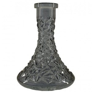 Base de vase à chicha en verre cristal <span class=keywords><strong>CAESAR</strong></span> ROCK, forme triangulaire, vente en gros, technique miroir - Product Image 3
