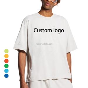 T-shirts courts Streetwear personnalisés Fournisseur de t-shirts imprimés à logo personnalisé, épaules tombantes et col rond - Product Image 1