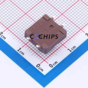 TSB12311-100D532DH-R0350 Tactile Switch SMD-4P,11.7x11.5mm Switch Single Pole Single Throw Round Button 2.8N 11.7mm - Product Image 2