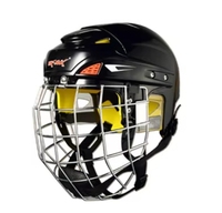 Casque de hockey portable VIK MAX pour sports de plein air, doublure en coton à mémoire de forme, taille enfant, avec double visière