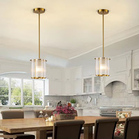 Nouvelle suspension décorative en verre à rayures en forme de fleur, luminaire suspendu à tête unique pour table à manger et îlot de cuisine