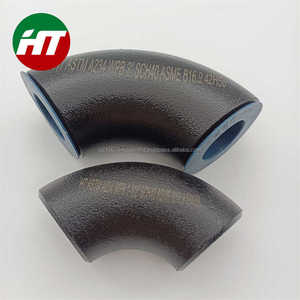 ASTM A234 GR. WPB ANSI B16.9 Coudes à 90 degrés en acier au carbone soudés bout à bout sans couture à court rayon Sch40 - Product Image 1