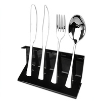 Organisateur de comptoir noir pour couverts, support de rangement multifonctionnel pour vaisselle de cuisine, idéal pour la salle à manger