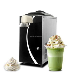 Distributeur de crème fouettée pour comptoir, pompe à compresseur, machine à milkshake, dessert, pour poudre de crème glacée, lait, facile à utiliser - Product Image 1