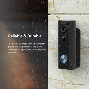 Caméra de sonnette intelligente Wi-Fi sans fil avec détection de mouvement, audio bidirectionnel, 1080P 2K, IP65, logo personnalisé, vidéo-parlophone - Product Image 5