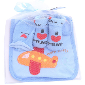 <span class=keywords><strong>Set</strong></span> Regalo di Guanti e <span class=keywords><strong>Calzini</strong></span> per Neonati in Cotone Lavorato a Maglia con Motivi a Righe, Animali e Fiori - Product Image 5