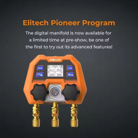 DMG-4B Elitech Manomètre Intelligent Numérique de Collecteur pour Climatisation