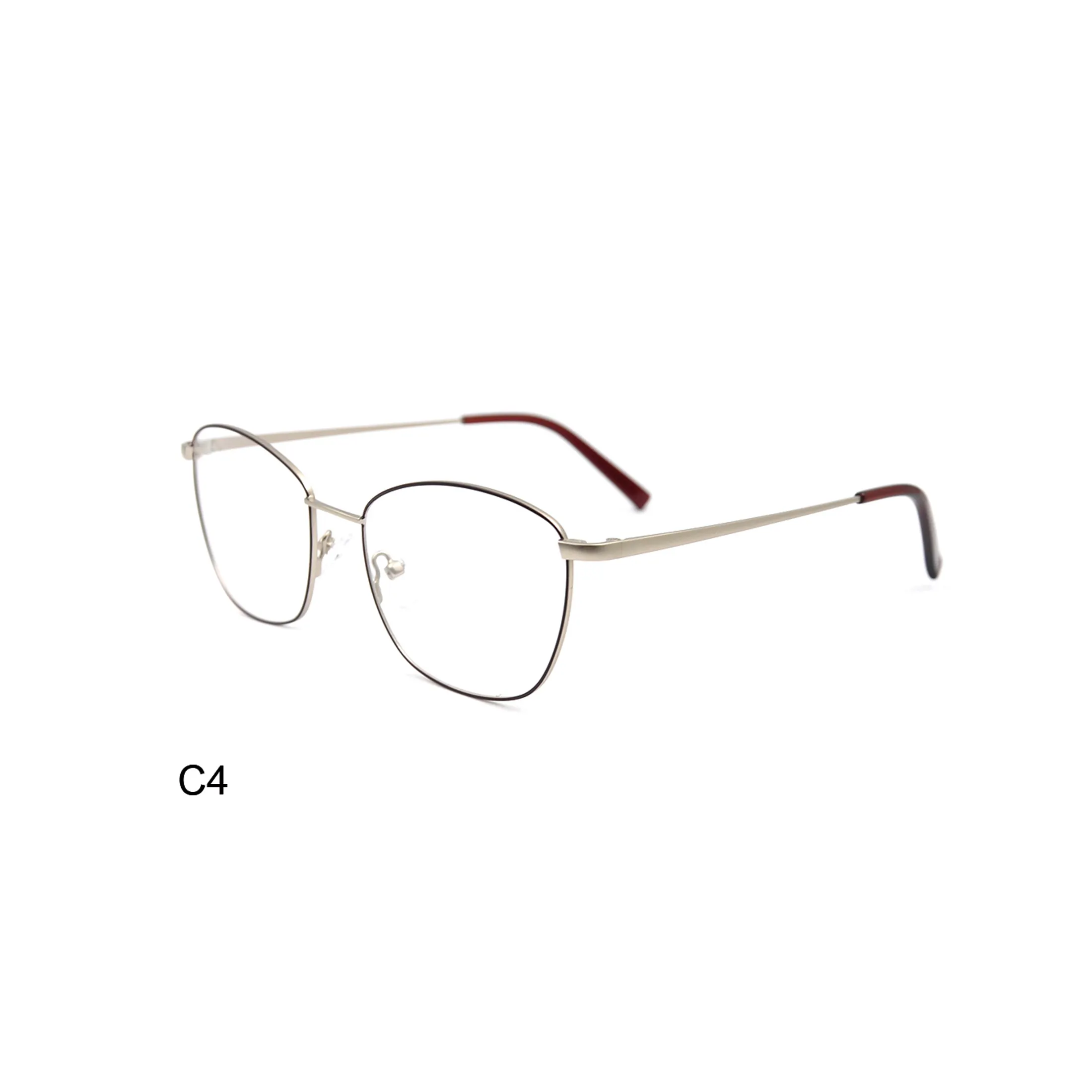 Ready Goods CE Stainless Steel Irregular Optical Eyeglasses Frames for Women