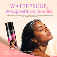 Spray de fusion de dentelle OEM ODM en gros pour perruques, adhésif imperméable à tenue extra forte pour lace front