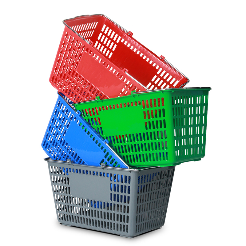Wholesale Supermarket Shopping Basket in Red
