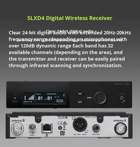 Micrófono Inalámbrico Digital Profesional Uno-a-Dos para SLXD24 (China Continental) - Product Image 5