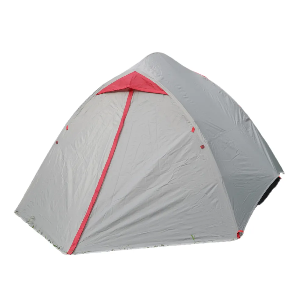 Doppio strato impermeabile 3 persone ultraleggero palo di alluminio Backpacking tenda da campeggio tenda con Rainfly