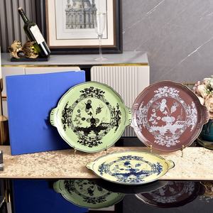 Nouveau modèle de plateau de service en céramique écologique de style européen, service de table pour la maison et les fêtes - Product Image 1