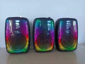 ML-1619 nouveau plein écran coloré écran LED <span class=keywords><strong>flamme</strong></span> lumière rvb couleur sans fil BT haut-parleur extérieur karaoké Portable Microphone - Product Image 3
