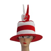 Partie Pologne fun rouge blanc Lapin De Pâques lapin chapeau pour Adulte MH-1705