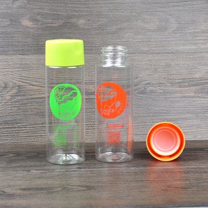 Botella vacía de plástico para beber agua líquida, botella de bebida de zumo, leche y té, diseño de moda, barata, 300ml - Product Image 3