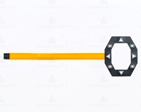 Fabricant de clavier à membrane dôme en métal personnalisé intégrant une fenêtre transparente OCA et un circuit FPC