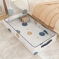 Boîte de rangement multi-usages transparente pliable sous le lit, anti-poussière et anti-humidité, en PVC, pour couettes et vêtements
