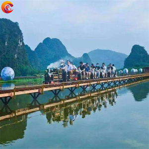 Nước vui chơi giải trí công viên Rides người lớn trẻ em trẻ em điện theo dõi <span class=keywords><strong>Train</strong></span> hơi nước đầu máy trên đường ray cho bán - Product Image 2