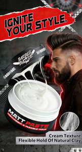 BARBERBATTLE Marque Privée 150g Pâte Coiffante Mate à Base d'Eau pour <span class=keywords><strong>Cheveux</strong></span>, Personnalisable avec Votre Logo - Product Image 5
