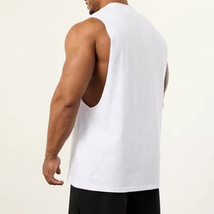 Massgargment Factory OEM Gym Muscle Workout Premium canottiere nere all'ingrosso senza maniche camicie da <span class=keywords><strong>uomo</strong></span> canottiere canotte - Product Image 5