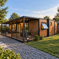 Maison conteneur moderne préfabriquée extensible et respirante sur mesure avec 3 chambres, mobile et à vendre