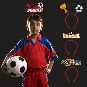 Funfree Fashion Nouveau Bandeau <span class=keywords><strong>de</strong></span> football en feutre et plastique avec motif ballon <span class=keywords><strong>de</strong></span> football pour les fans des États-Unis, du Mexique et du Canada, idéal pour les décorations <span class=keywords><strong>de</strong></span> fête - Product Image 3
