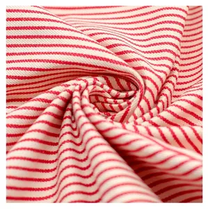 Polyester Bông Ngang thanh sợi nhuộm sọc vải đơn giản và hiện đại dệt sọc vải nhiều màu polyester bông