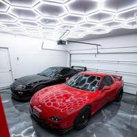 HanYin Nouveau Design Lumière de Garage Led Hexagonal Hexagonal Plafond Lustre Éclairage Design Boutique Décoration