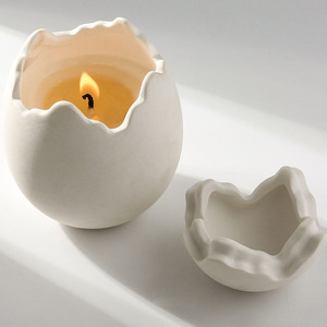 Phong Cách Châu Âu Tùy Chỉnh Hương Liệu Đèn Lồng Jar Giá Trị Cao Vỏ Trứng Nến Thủy Tinh - Product Image 5