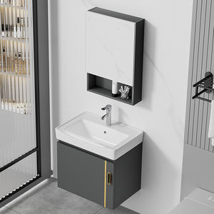 George Group Custom Modern Freestanding Bathroom Vanity Set High-End Lacquer Door <strong>Panel</strong> <strong>MDF</strong> Professional <strong>Bath</strong> Vanity Cabinet - Product Image 5