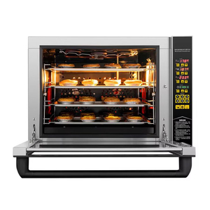 Four à convection commercial XEOLEO 60L à commande numérique, <span class=keywords><strong>4</strong></span> niveaux, à air chaud, pour gâteaux, tartes aux œufs, poulet, pain, <span class=keywords><strong>pizza</strong></span>, 350 °C ° - Product Image 2