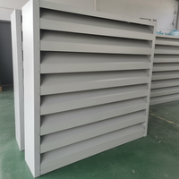 Volets acoustiques horizontaux modernes galvanisés pour extérieur, atténuateurs de bruit, surface peinte, durables, écologiques, ISO9001