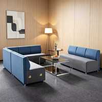 Juego de Sofás Chesterfield Modernos con Cubierta de Cuero PU, Mesa de Centro para Café y Té, Muebles de Salón con Detalles en Vidrio y Metal, Superficie de Mármol