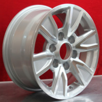 Rines de Aleación LHXT YX215 de 15x7 Pulgadas, 6x139.7, CB106.2, Negro Brillante Mecanizado, Compatibles con Mercedes Sprinter Camioneta Comercial